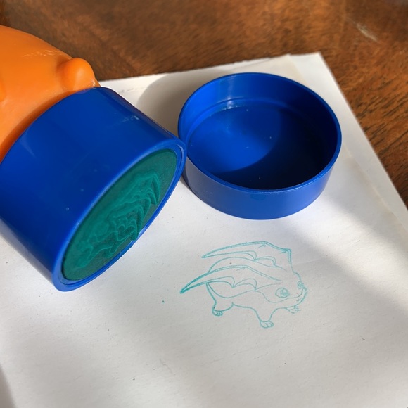 Digimon Ink Stamper Patamon character Stamp collectible character Vintage - Picture 4 of 5